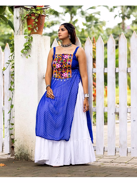 Stylish Mirror Work Navratri Lehenga Choli with Jacket-GRTN8047_RBlue