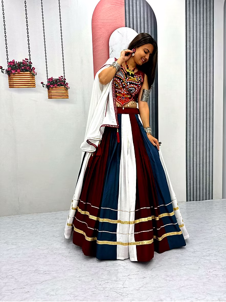 Navratri Special Pure Cotton Lehenga Choli-Tapi278_XL