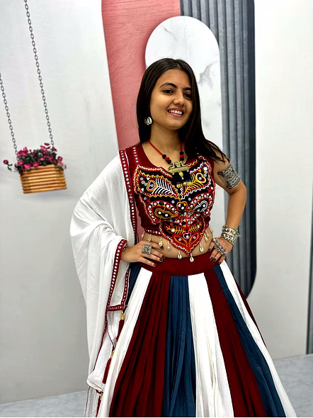 Navratri Special Pure Cotton Lehenga Choli-XL-2