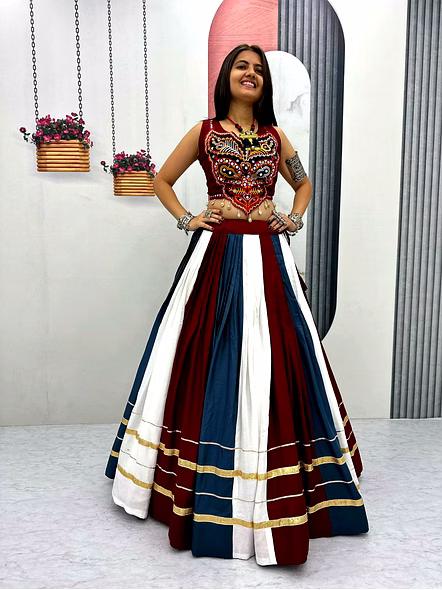 Navratri Special Pure Cotton Lehenga Choli-XL-3