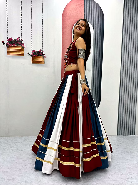 Navratri Special Pure Cotton Lehenga Choli-XL-4