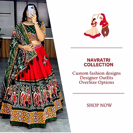 shiv red printed patola lehenga set