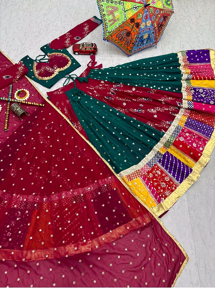 Navratri Special Georgette Lehenga Choli-XL-8