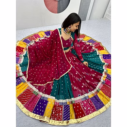 tiny tex navratri special georgette lehenga choli
