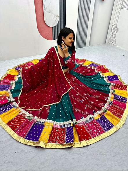 Navratri Special Georgette Lehenga Choli-XL-5