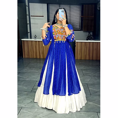 shiv leheriya print navratri kurti
