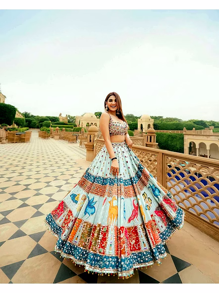 Prachi Solanki Chaniya Choli-White-2