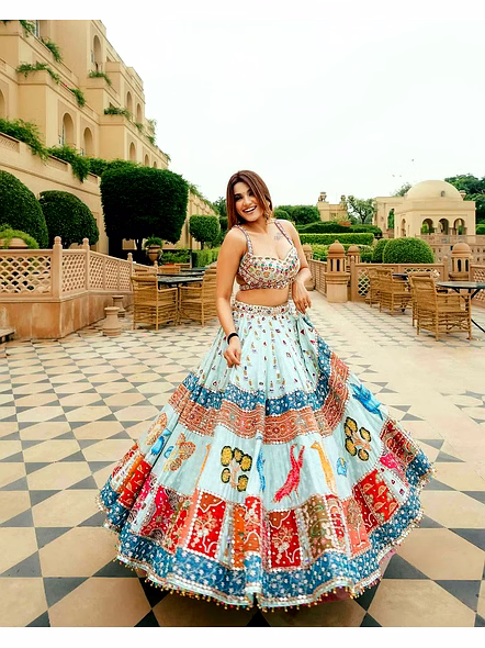 Prachi Solanki Chaniya Choli-White-3