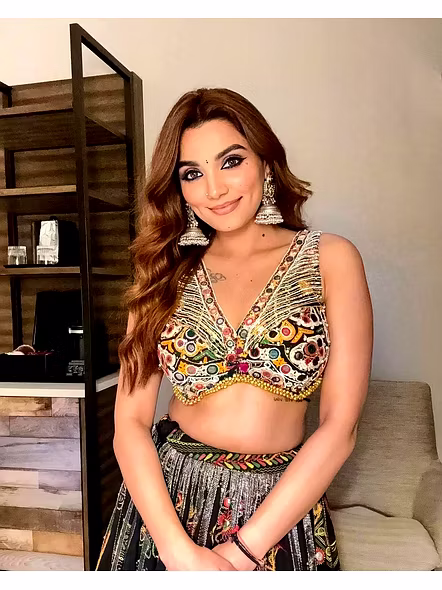 Real Mirror Work Digital print Chnaiya Choli For Navratri 111-ALC111