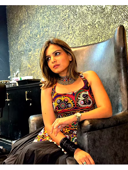 Real Mirror Work Digital Print Chaniya Choli