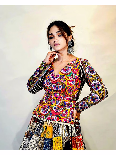 Real Mirror Work Digital print Chnaiya Choli For Navratri 125-ALC125