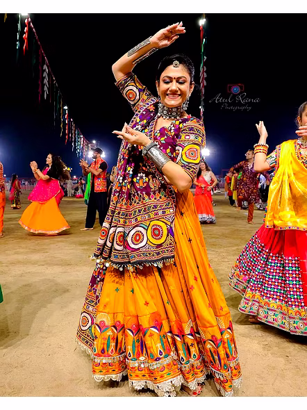 Real Mirror Work Digital print Chnaiya Choli For Navratri 129-ALC129