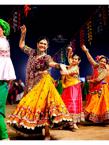 Real Mirror Work Digital print Chnaiya Choli For Navratri 129-2