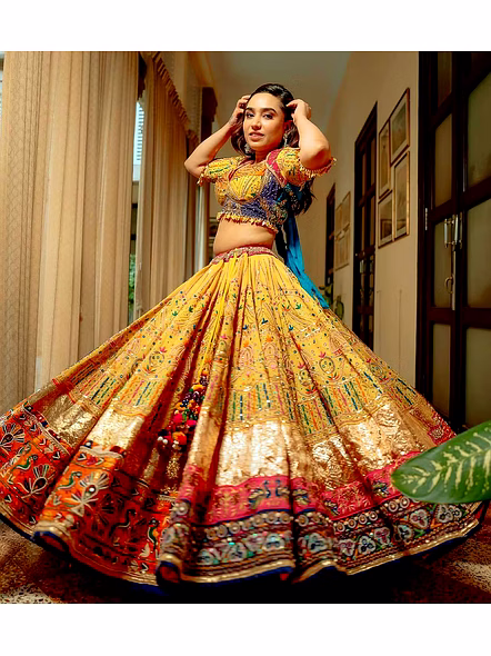 mirror work lehenga choli​