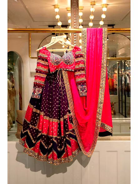 Real Mirror Work Digital print Chnaiya Choli For Navratri 132-3