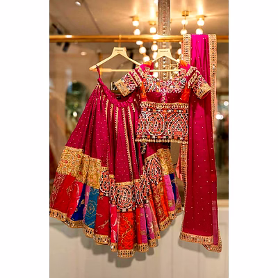 shiv real mirror work digital print chnaiya choli for navratri 139