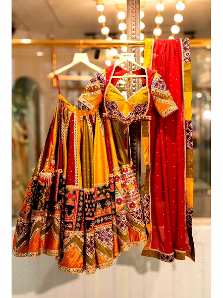 Real Mirror Work Digital print Chnaiya Choli For Navratri 143-4