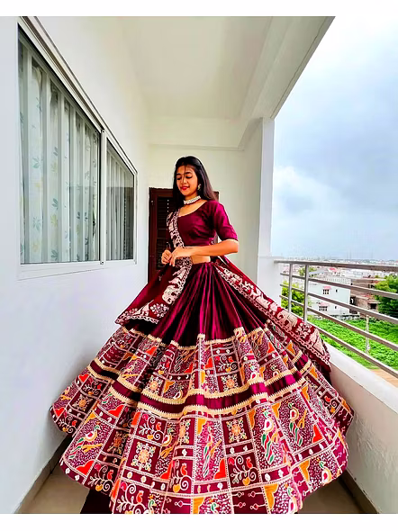 Real Mirror Work Digital print Chnaiya Choli For Navratri 150-ALC150