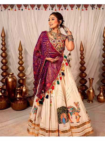 Real Mirror Work Digital print Chnaiya Choli For Navratri 157-2