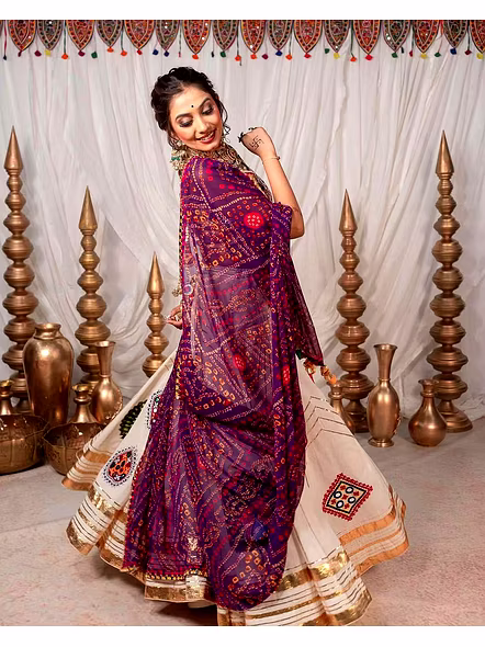 Real Mirror Work Digital print Chnaiya Choli For Navratri 157-3