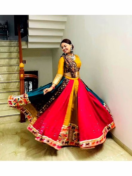 Real Mirror Work Digital print Chnaiya Choli For Navratri 160-ALC160