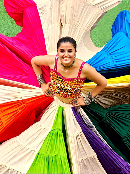 Cotton Lehengas With Mirror Work-2