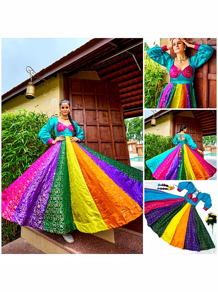 Viscose Gowns With Weaving-NV158