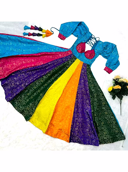 Viscose Gowns With Weaving-4