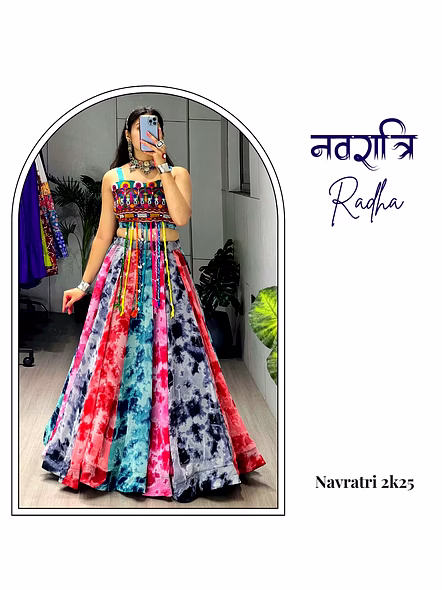 georgette lehenga choli with dupatta