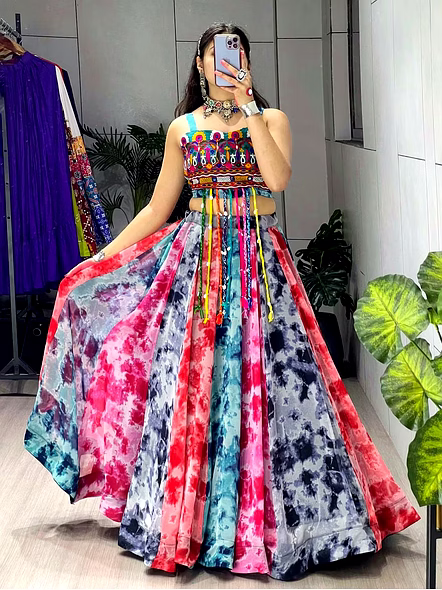 lehenga choli in georgette material