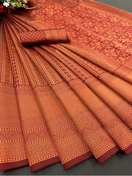 banarasi soft lichi silk saree
