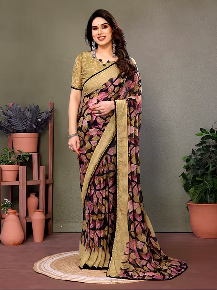 Daily Wear Printed Georgette Saree
