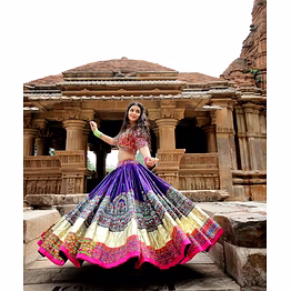 shiv navratri real mirror work chaniya choli