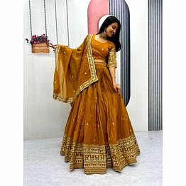 tiny tex gold crush lehenga choli