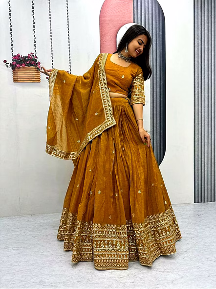 Gold Crush Lehenga Choli-Tapi288_Gold_M