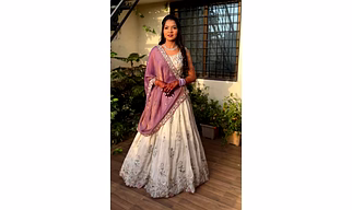 Chinon Silk Lehenga Choli