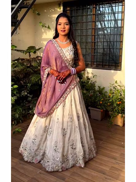 Chinon Silk Lehenga Choli