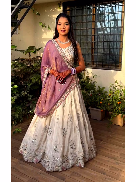 Chinon Silk Lehenga Choli-Tapi286_White_XL