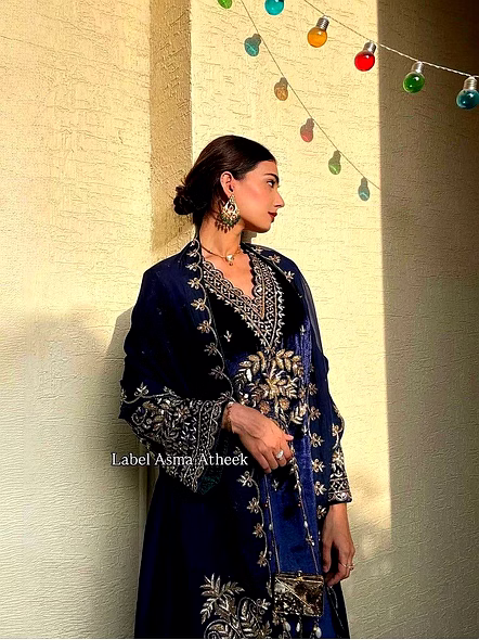 Royal Blue velvet suit