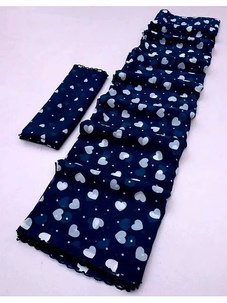 Printed Georgette Saree online