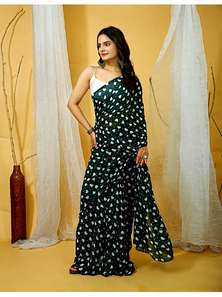 Heart Print Saree