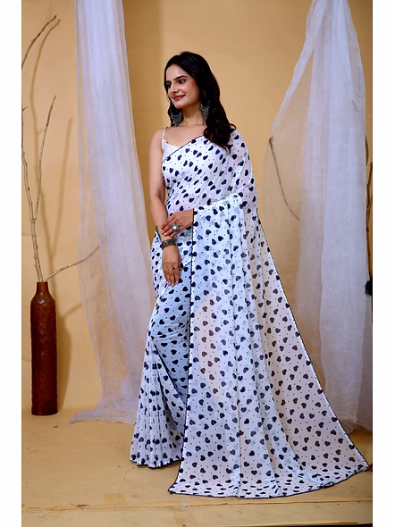 Printed Georgette Saree