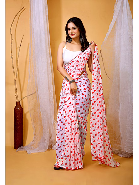 Printed Georgette Saree