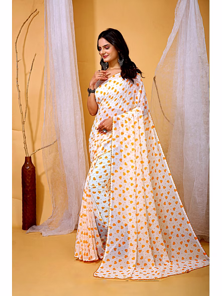 Printed Georgette Saree