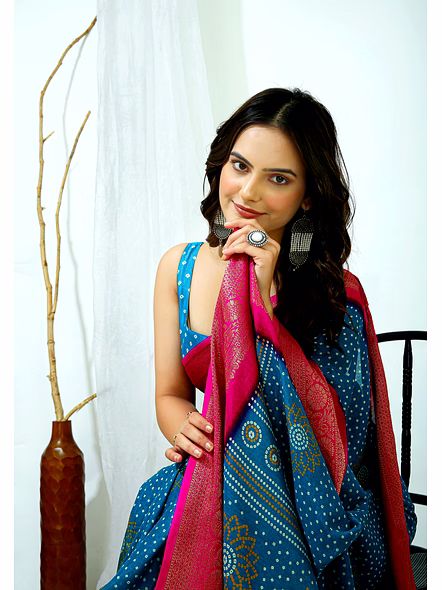 Dola Silk fabric saree