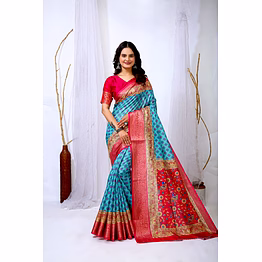 chitra tex dola silk digital print saree