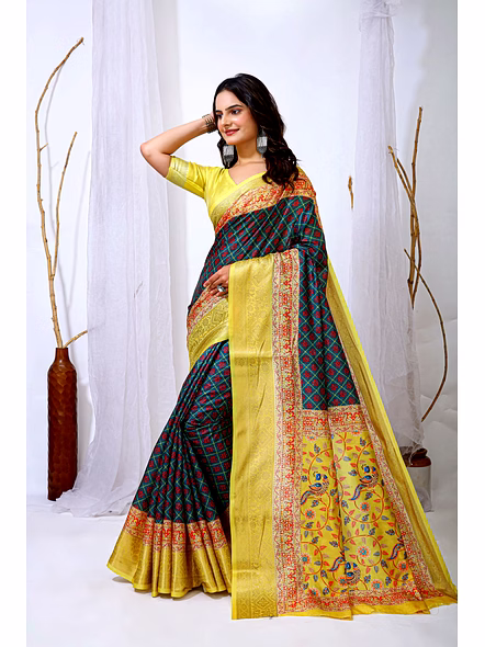 digital print Dola Silk saree