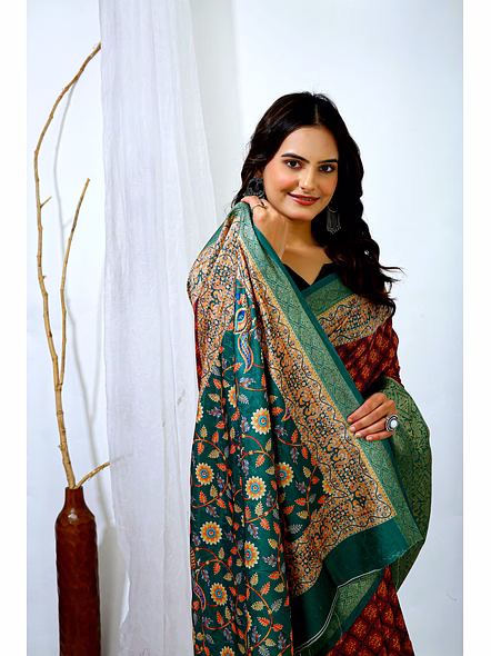 Dola Silk fabric saree