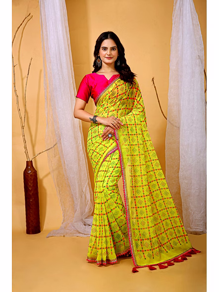 digital printed georgette saree