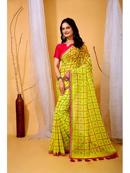 digital printed georgette saree